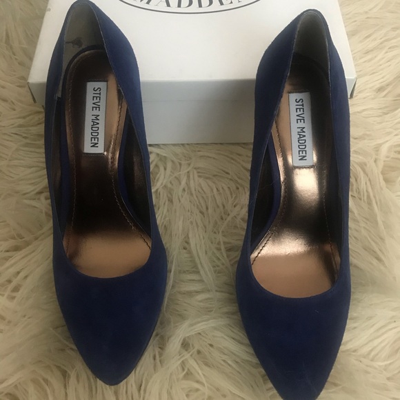 Steve Madden Darrina Midnight Blue Platforms - Picture 4 of 4